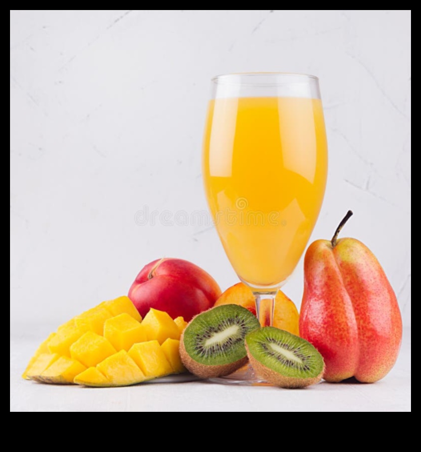 الأناقة الاستوائية: احتساء عصائر الفاكهة الطازجة الرائعة بأناقة